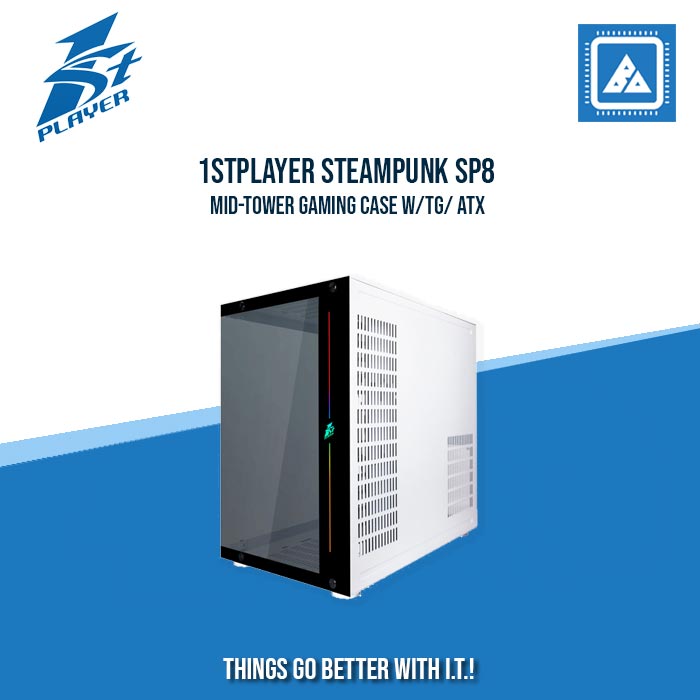 1STPLAYER STEAMPUNK SP8 MID-TOWER GAMING CASE W/TG/ ATX (BLACK) 1STPLAYER STEAMPUNK SP8 MID-TOWER GAMING CASE W/TG/ ATX (BLACK)
